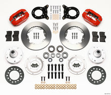 Load image into Gallery viewer, Wilwood Forged Dynalite Front Kit 11.00in Red 1965-1969 Mustang Disc & Drum Spindle