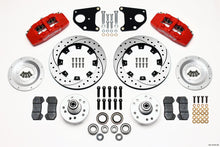 Load image into Gallery viewer, Wilwood Dynapro 6 Front Hub Kit 12.19in Drilled Red 62-72 CDP B & E Body-Drum