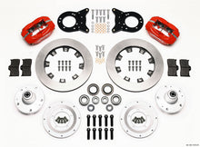 Load image into Gallery viewer, Wilwood Forged Dynalite Front Kit 12.19in Red 1965-1969 Mustang Disc & Drum Spindle