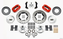 Load image into Gallery viewer, Wilwood Forged Dynalite Front Kit 11.00in Drilled Red 70-72 CDP B & E Body-Disc