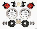 Wilwood Combination Parking Brake Rear Kit 12.19in Red Civic / Integra Drum 2.46 Hub Offset