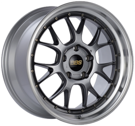 BBS LM-R 20x10 5x120 ET18 Diamond Black Center Diamond Cut Lip Wheel -82mm PFS/Clip Required