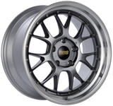 BBS LM-R 20x10 5x120 ET18 Diamond Black Center Diamond Cut Lip Wheel -82mm PFS/Clip Required