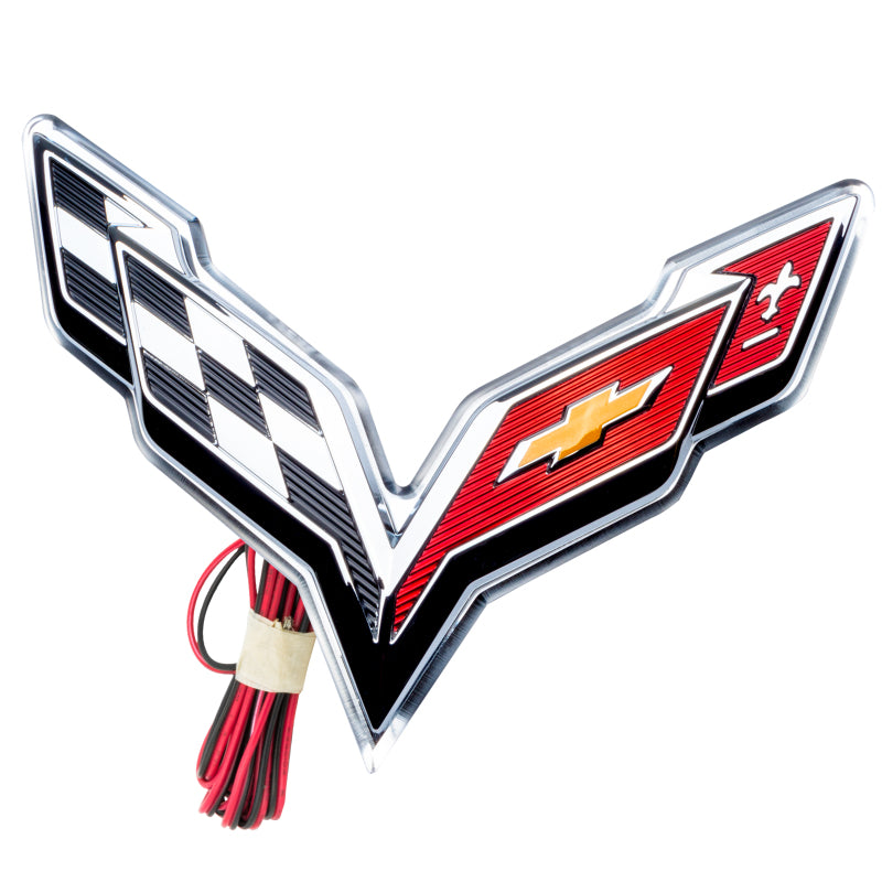 Oracle Corvette C7 Rear Illuminated Emblem - Red SEE WARRANTY