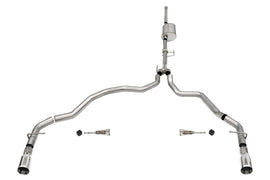 Corsa 2021-2025 Ford F-150 SuperCrew/6.5in Bed 3.5L V6 Sport Cat-Back Dual Rear Exit-Polished