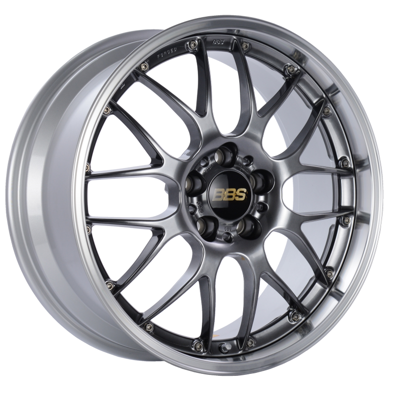 BBS RS-GT 19x8.5 5x112 ET32 PFS Diamond Black Center Diamond-Cut Rim Wheel - PFS/Clip Req