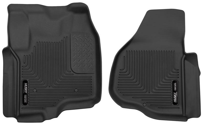 Husky Liners 12-13 F-250/F-350/F-450 Super Duty X-Act Contour Black Front Floor Liners