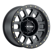 Load image into Gallery viewer, Method MR309 Grid 18x9 +18mm Offset 8x6.5 130.81mm CB Matte Black Wheel