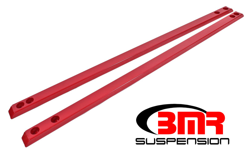 BMR 15-17 S550 Mustang Super Low Profile Chassis Jacking Rails - Red