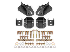 BMR 64-72 GM A-Body Coilover Conversion Kit Rear Adjust Shock Mt w/o CAB - Black Hammertone