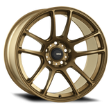 Konig Heliogram 15X7 4X100 ET35 Matte Bronze Knurled Bead Flow Formed