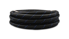 Load image into Gallery viewer, Vibrant -12 AN Two-Tone Black/Blue Nylon Braided Flex Hose (10 foot roll)