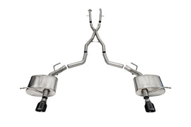 Corsa 2011-2025 Dodge Durango Xtreme 2.5in Cat-Back Dual Rear Exit w/ Single 4.5in Black PVD Tips