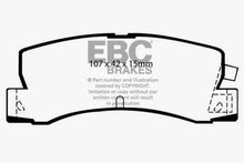 Load image into Gallery viewer, EBC 89-92 Geo Prizm 1.6 SL Greenstuff Rear Brake Pads