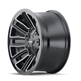 Mayhem 8108 Decoy 20x10 / 5x139.7 BP / -19mm Offset / 110mm Hub Black w/ Milled Spokes Wheel