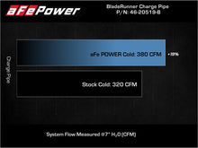 Load image into Gallery viewer, aFe 21+ Ford F-150 V6-3.5L (tt) BladeRunner 3in to 3.5in Aluminum Cold Charge Pipe Black