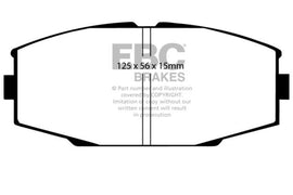 EBC 86-92 Toyota Supra 2.8 Yellowstuff Front Brake Pads