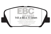 Load image into Gallery viewer, EBC 16+ Hyundai Veloster 1.6 Turbo Ultimax2 Front Brake Pads