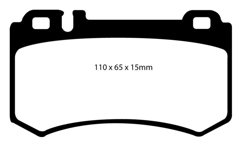 EBC 03-06 Mercedes-Benz CL55 AMG 5.4 Supercharged Yellowstuff Rear Brake Pads