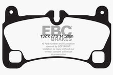 Load image into Gallery viewer, EBC 08-09 Volkswagen Touareg 3.6 (2 holes at bottom of backplate) Redstuff Rear Brake Pads