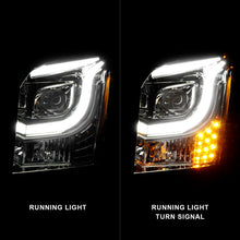 Load image into Gallery viewer, ANZO 2015-2017 GMC Yukon XL Projector Headlights W Lightbar - Chrome/Amber