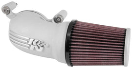 K&N 08-17 Harley-Davidson Touring Models Performance Air Intake System Silver