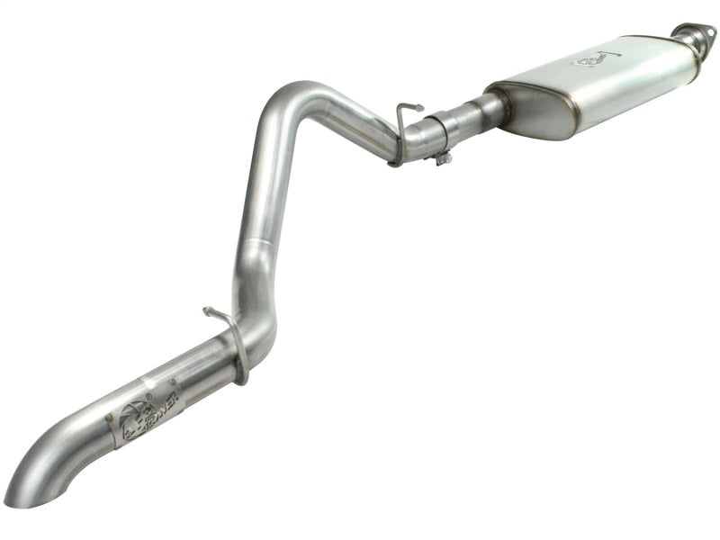 aFe MACHForce XP Exhaust Cat-Back SS-409 04-06 Jeep Wrangler TJ Unl L6 4.0L 2.5in Off-Road No Tip