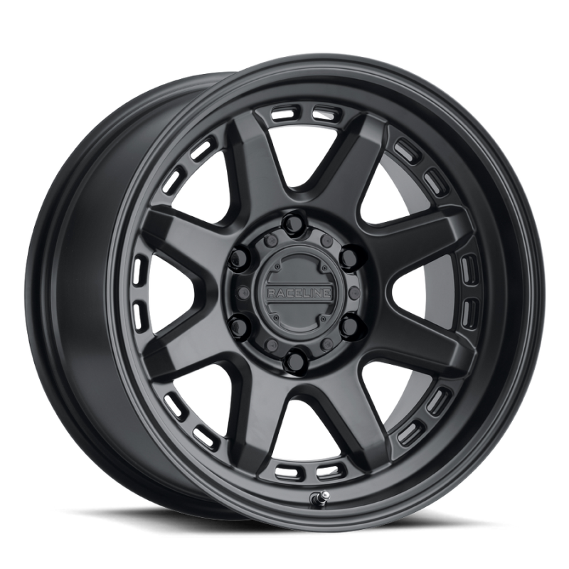 Raceline 947B Scout 17x9in / 6x139.7 BP / -12mm Offset / 106.1mm Bore - Satin Black Wheel