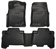 Load image into Gallery viewer, Husky Liners 2013 Toyota 4Runner WeatherBeater Black Front &amp; 2nd Seat Floor Liners