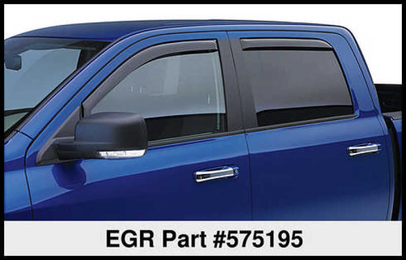 EGR 07-12 Toyota Tundra Crew Max In-Channel Window Visors - Set of 4 - Matte (575195)