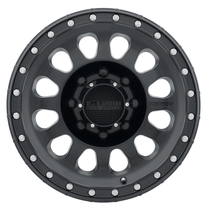 Method MR315 17x8.5 +25mm Offset 8x180 130.81mm CB Matte Black Wheel