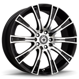 Konig Crown 18x8 5x114.3 ET40 Black Machine Face