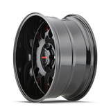 Mayhem 8110 Tripwire 20x10 / 6x139.7 BP / -19mm Offset / 106mm Hub Black w/ Prism Red Wheel