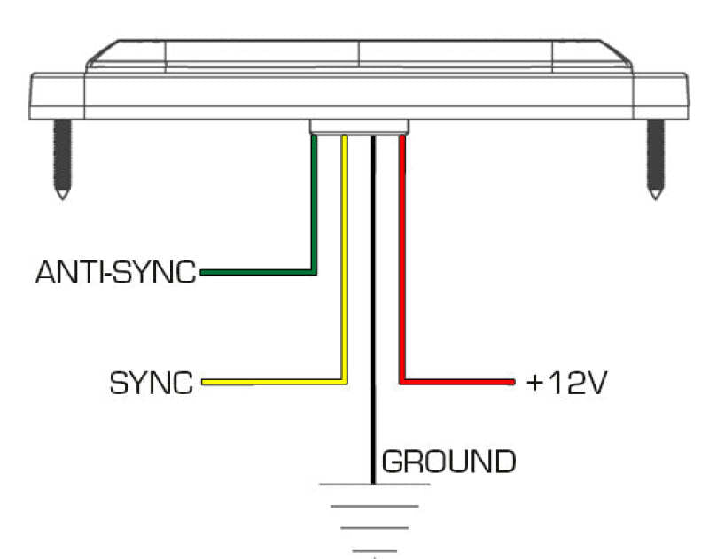 Oracle 4 LED Slim Strobe - White SEE WARRANTY