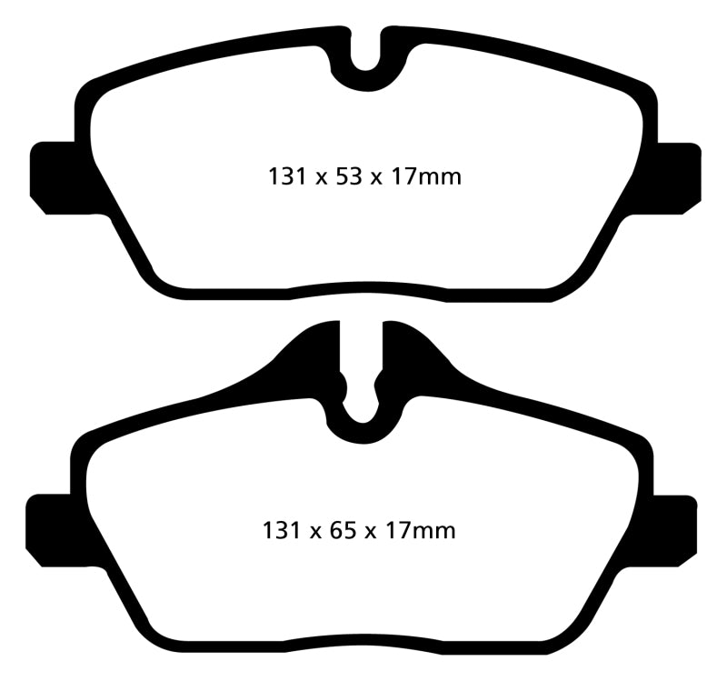 EBC 14+ Mini Hardtop 1.5 Turbo Cooper Greenstuff Front Brake Pads