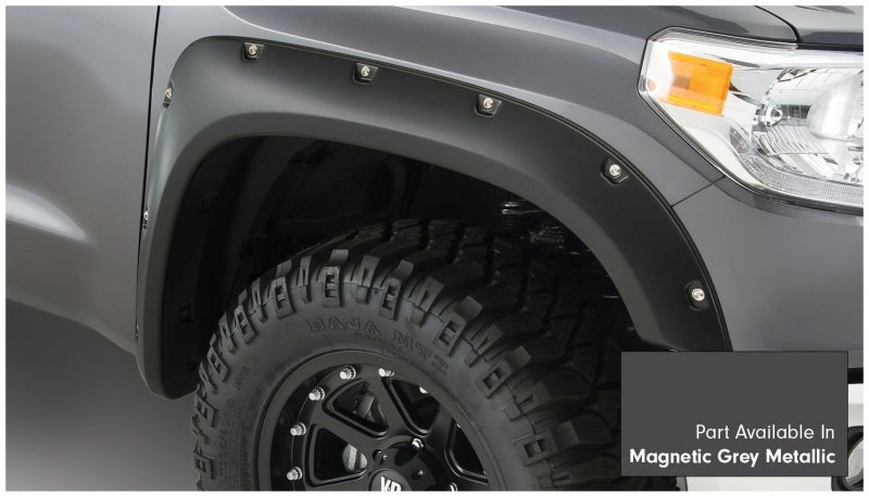 Bushwacker 16-18 Toyota Tundra Fleetside Pocket Style Flares 4pc - Magnetic Grey