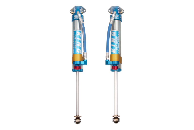 King Shocks 07-18 Jeep Wrangler JK Rear 2.5 Dia Piggy Hose Res Shocks 3-5in Lift w/Adjuster (Pair)