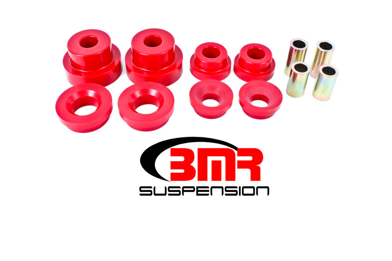 BMR 10-15 5th Gen Camaro Rear Cradle Pro Version Full Bushing Kit (Polyurethane) - Red