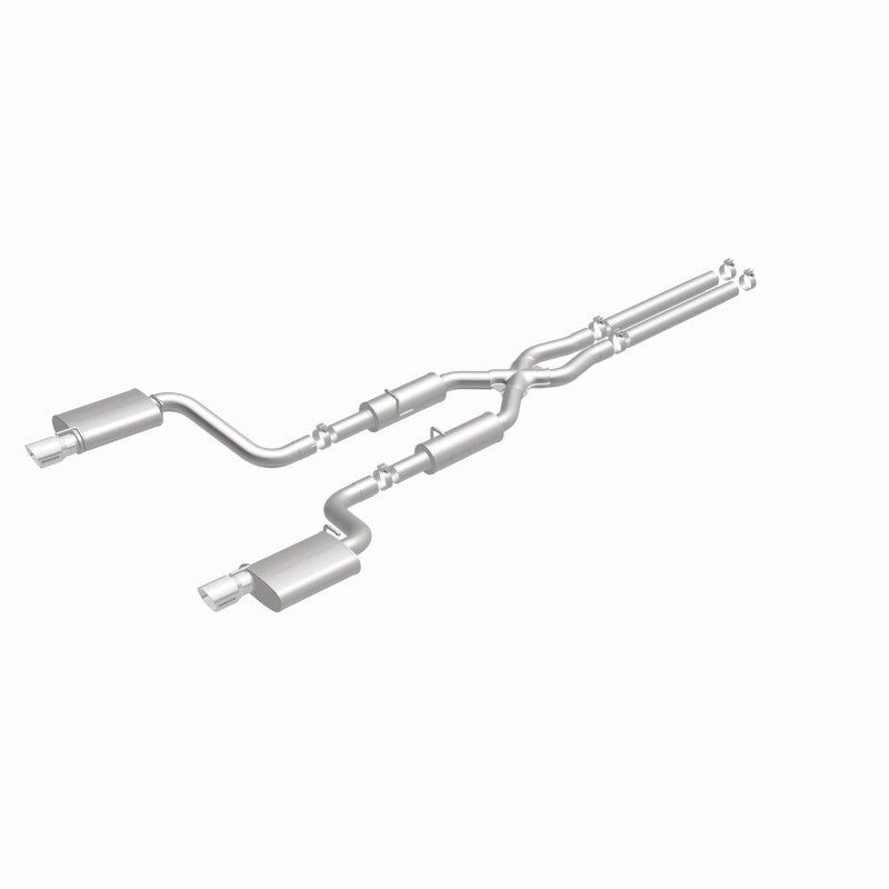 MagnaFlow 11-12 Dodge Charger SRT-8 Hemi Dual Split Rear Exit Stainless Cat-Back Performance Exhaust