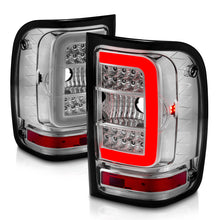 Load image into Gallery viewer, ANZO 2001-2011 Ford  Ranger LED Tail Lights w/ Light Bar Chrome Housing Clear Lens