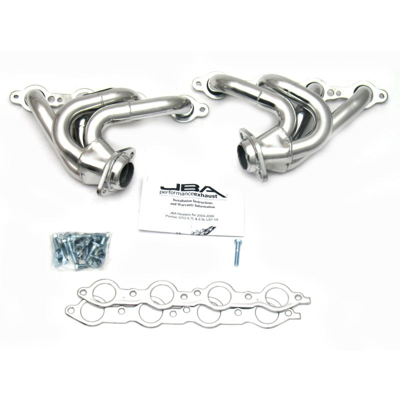 JBA 04-06 Pontiac GTO 5.7/6.0L LS 1-5/8in Primary Silver Ctd Cat4Ward Header