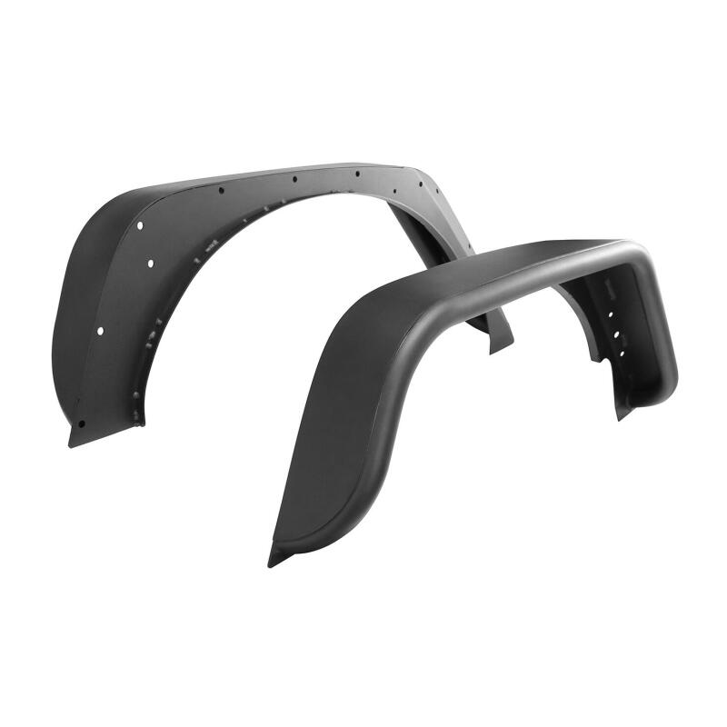 Westin/Snyper 18-20 Jeep Wrangler Tube Fenders - Rear - Textured Black