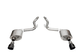 Corsa 24+ Ford Mustang GT Touring Axle-Back Dual Rear Exit with 4.5in Pro Series Black PVD Tips