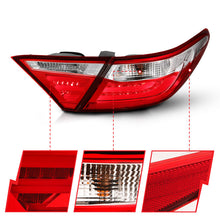 Load image into Gallery viewer, ANZO 2015-2016 Toyota Camry LED Taillights Red/Clear