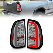 Load image into Gallery viewer, ANZO 00-06 Toyota Tundra LED Taillights w/ Light Bar Chrome Housing Clear Lens