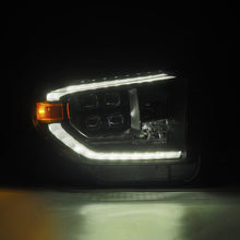 Load image into Gallery viewer, AlphaRex 14-21 Toyota Tundra NOVA-Series LED Proj Headlights Alpha-Blk w/Actv Light &amp; Seq. Sig + DRL