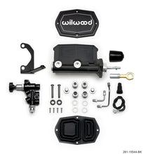 Load image into Gallery viewer, Wilwood Compact Tandem M/C - 1in Bore w/Bracket and Valve fits Mustang (Pushrod) - Black