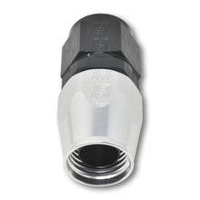 Load image into Gallery viewer, Russell Performance -6 AN Black/Silver Straight Full Flow Hose End