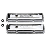 Edelbrock Valve Cover Signature Series Chevrolet 1959-1986 262-400 CI V8 Low Chrome