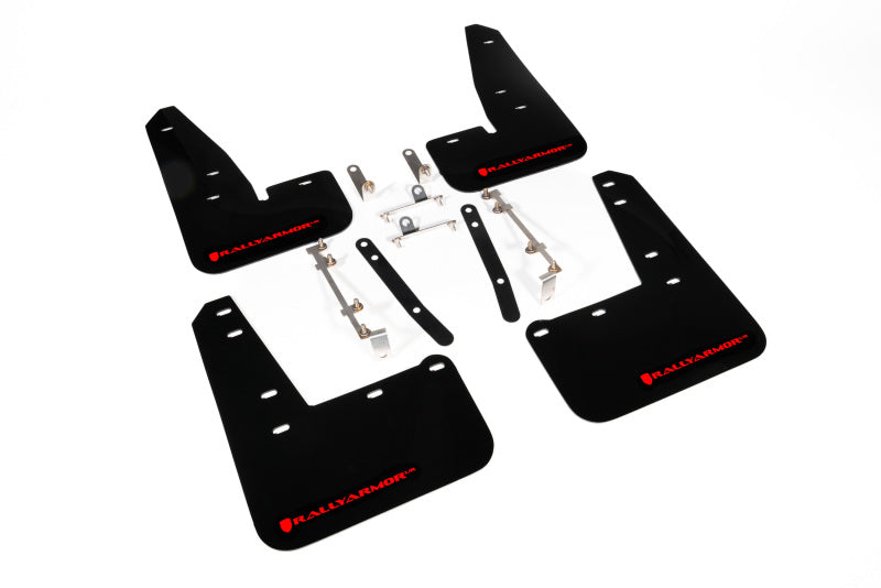Rally Armor 23-26 Toyota GR Corolla Black UR Mud Flap w/Red Logo
